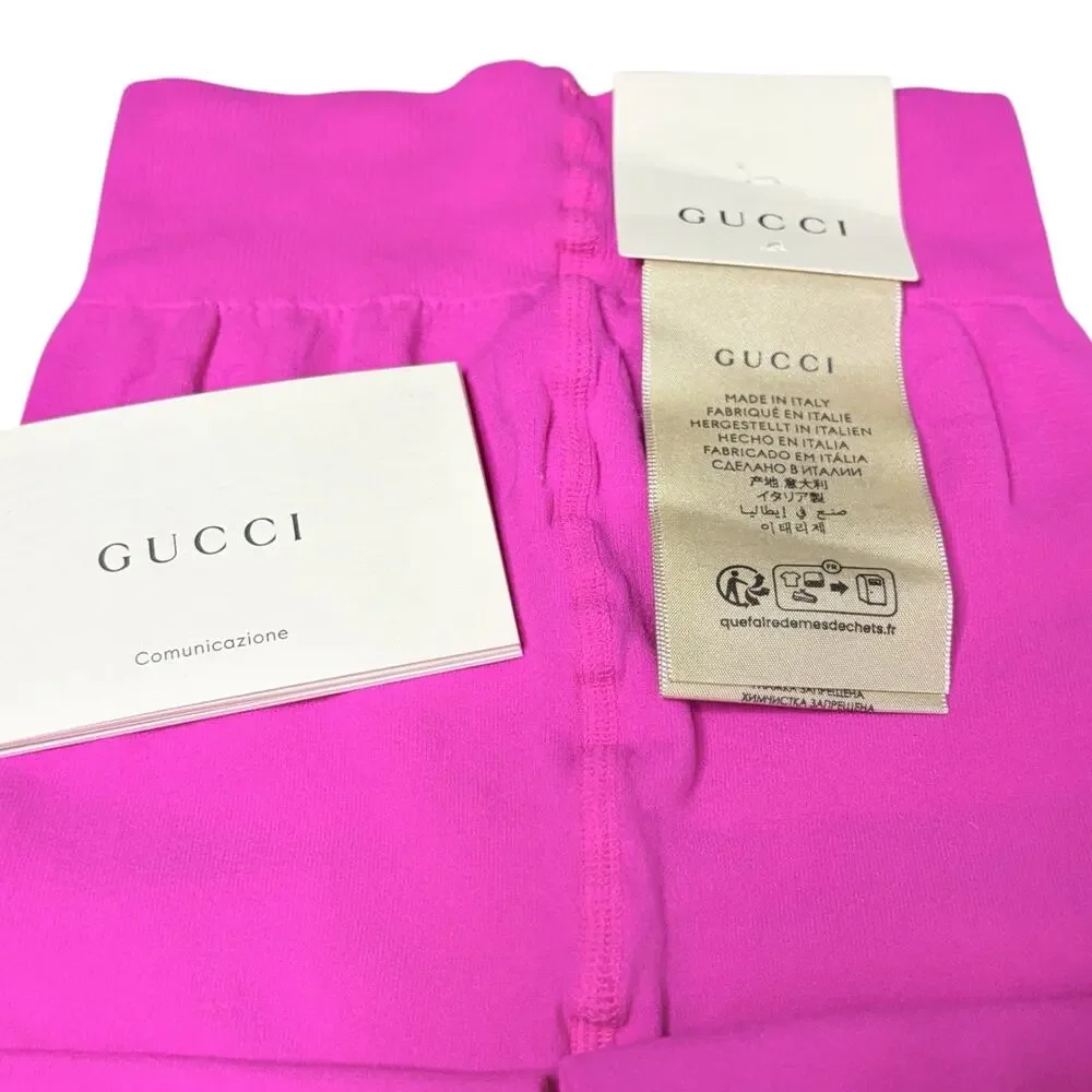 Gucci Coverina GG Tights Magenta Pink Hosiery Women's Size Medium New with Tags